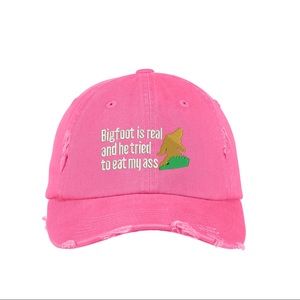 Big Foot - Custom Embroidery Adjustable Vintage Style Dad's Cap - Baseba…